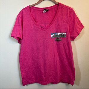 ✨ Harley Davidson Women’s Pink Kaui Hawaii Shirt Large